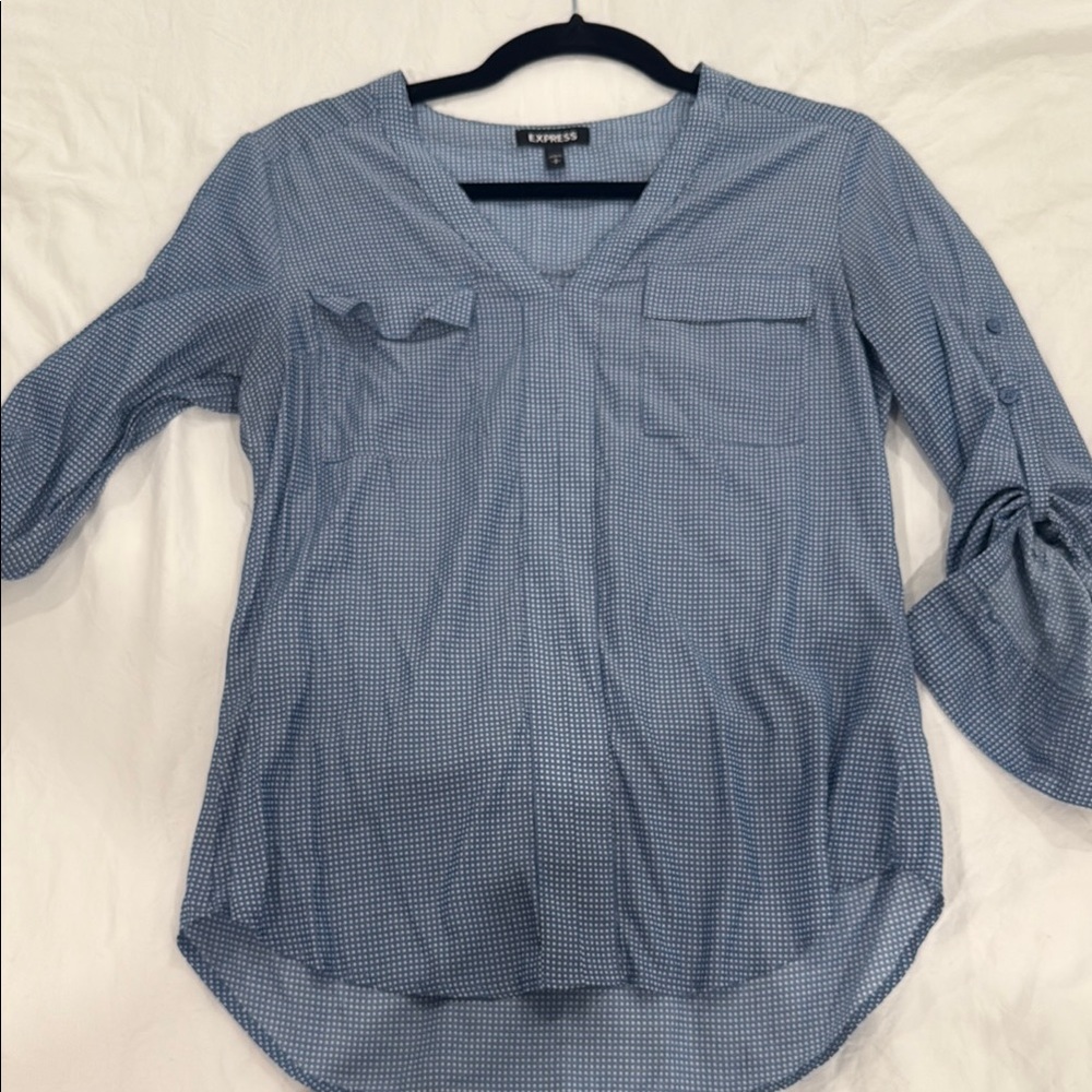 Express Women's Blue Top